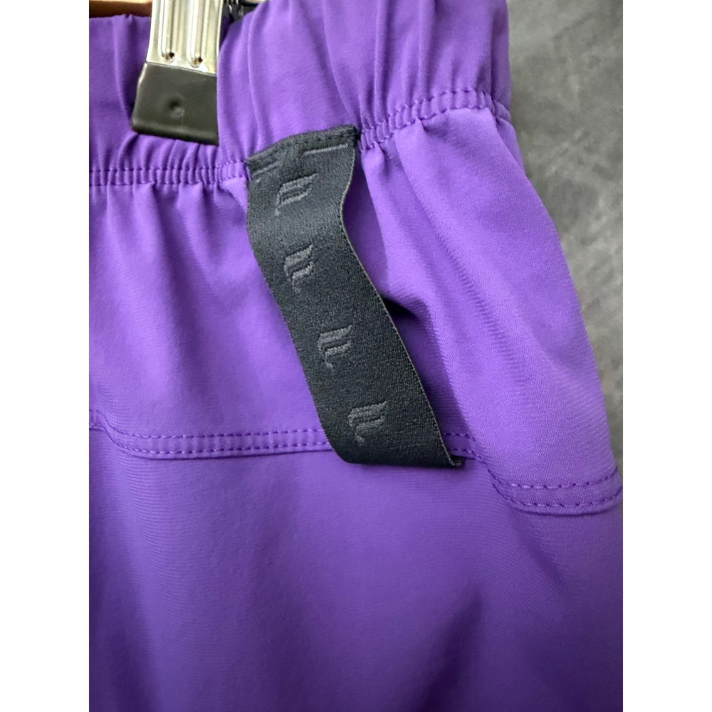 Fabletics Purple The One Short Women's Medium Zipper Pockets Drawstring Unlined - Picture 5 of 8